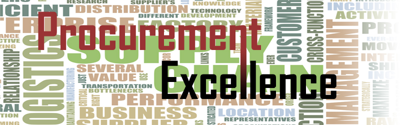 Excellence in strategic management of procurement and purchase